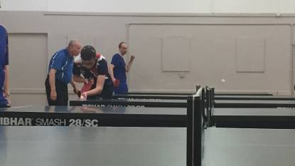 Table tennis club - close shot