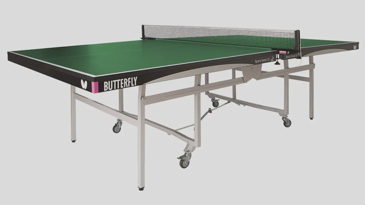 Butterfly Space Saver 22 Ping Pong Table in Green