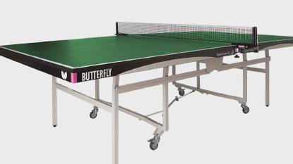 Butterfly Space Saver 22 Ping Pong Table in Green