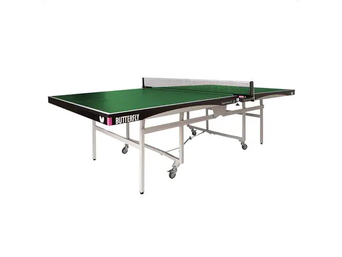 Read more about the Butterfly Space Saver 22 Butterfly ping pong table with compact storage in green