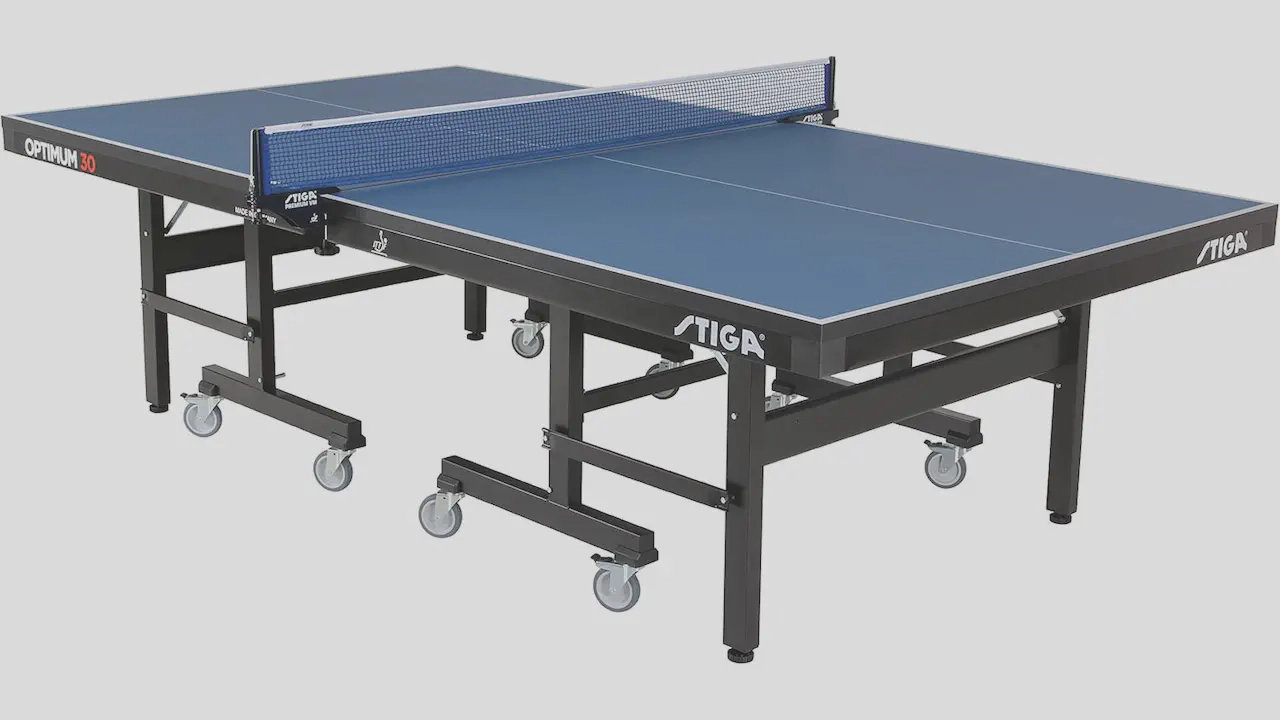 STIGA Optimum 30 Table Tennis Table: 30mm thick top for stability