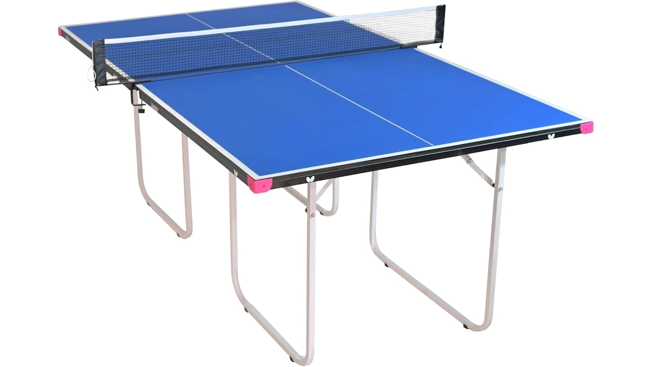 Butterfly Junior Stationary Ping Pong Table, compact and sturdy.