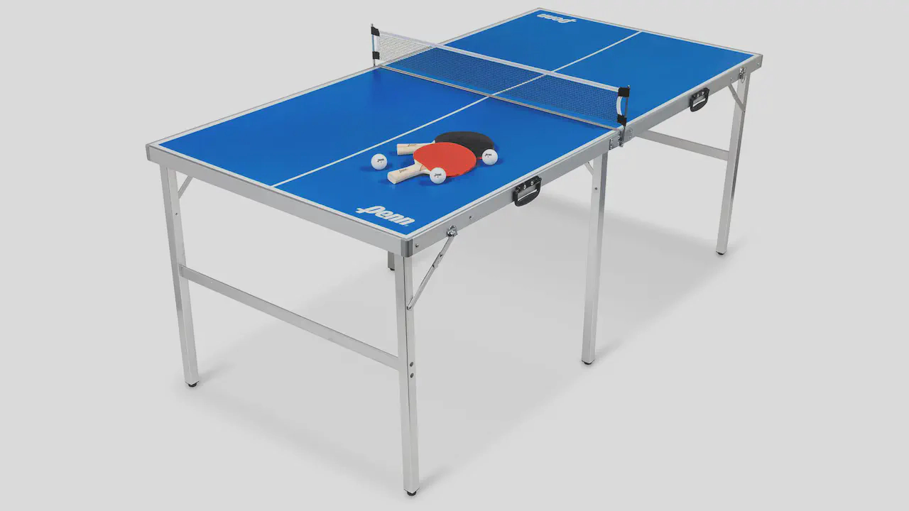 EastPoint Sports Penn Space Saver Table Tennis Table with accessories