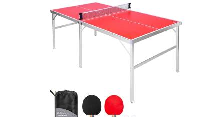 Gosports mittelgroße Ping-Pong-Tisch mit Paddeln und Bällen