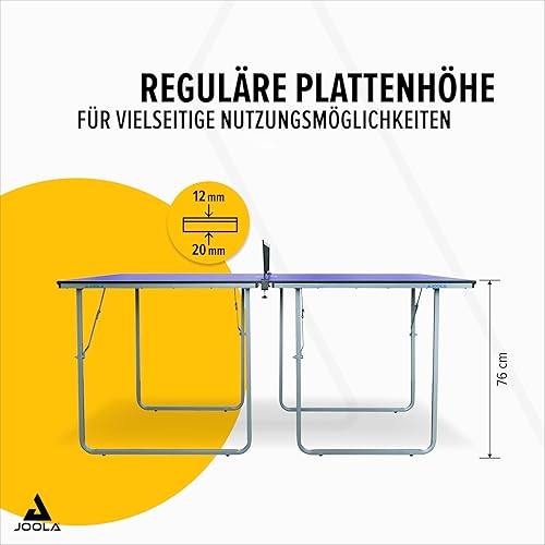 JOOLA Ping Pong 6' X 3' Mid-Size Table Tennis Game | School Health 7 Ft Ping Pong