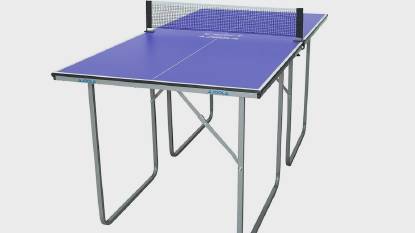 JOOLA Midsize Table Tennis Table with Net Set - Compact and Easy Storage
