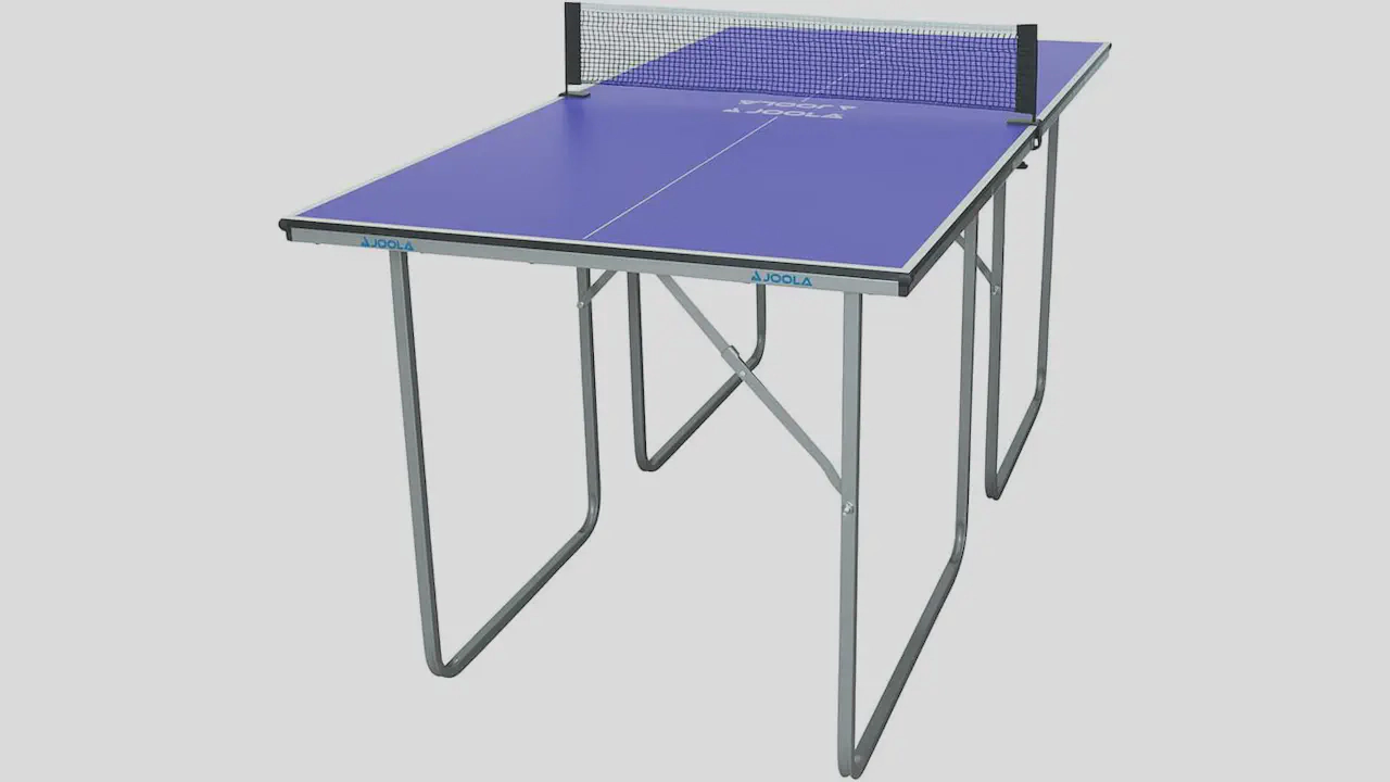 JOOLA Midsize Table Tennis Table with Net Set - Compact and Easy Storage