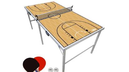 Mittelgroße tragbare Ping-Pong-Tabelle von Partypong.