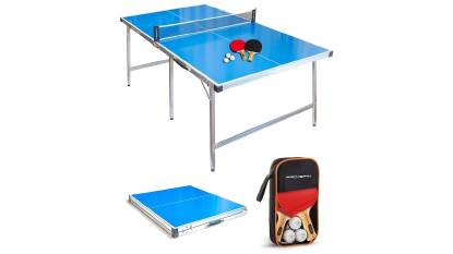 Pro Spin Compact Ping Pong Table mit Zubehör