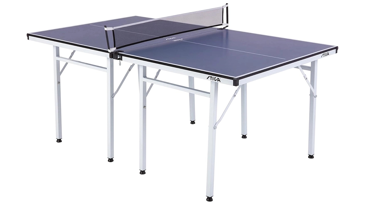 STIGA Space Saver portable table tennis table with net - compact storage, no assembly required