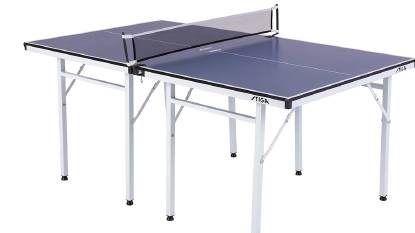 Stiga Space Saver Tragbarer Tischtennis Tisch mit Netz - Kompaktlagerung, keine Baugruppe erforderlich