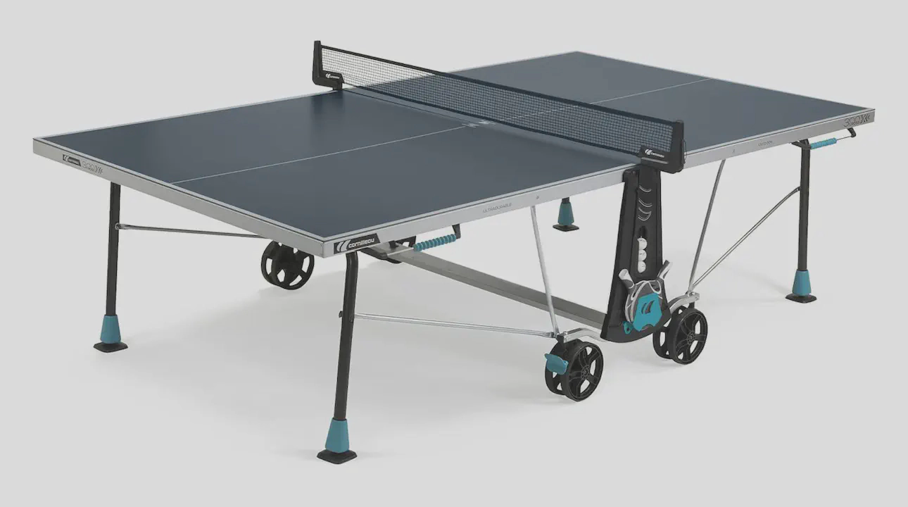 CORNILLEAU 300X Outdoor Table Tennis Table in Grey