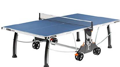 Blue outdoor table tennis table by Cornilleau
