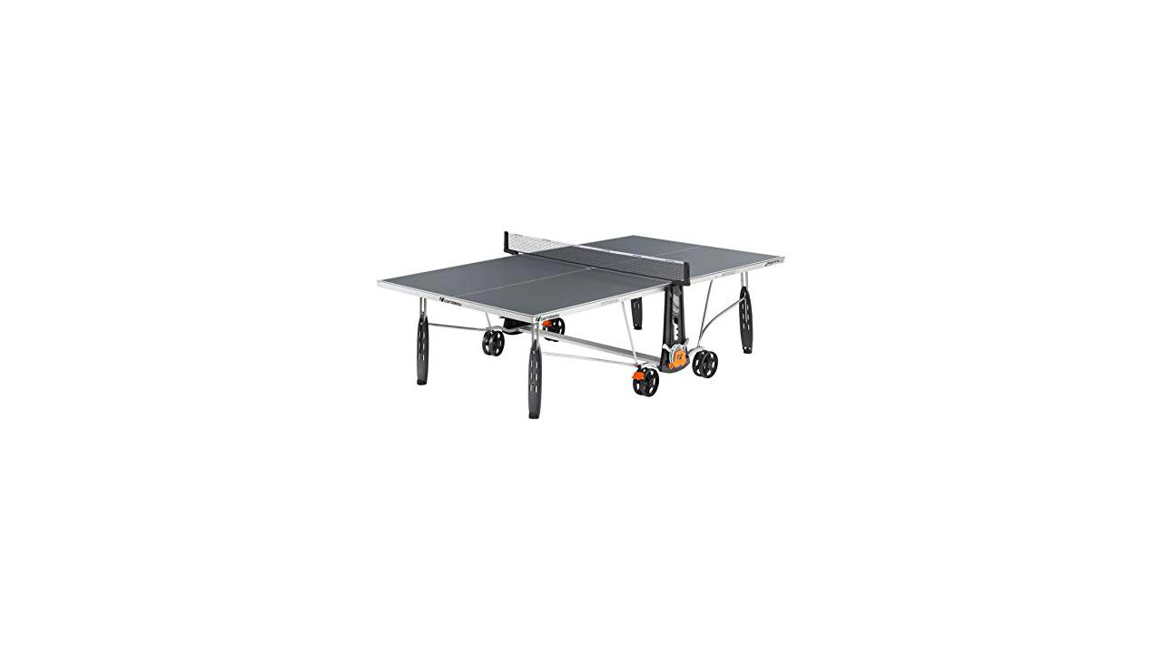 Outdoor ping pong table with slate surface