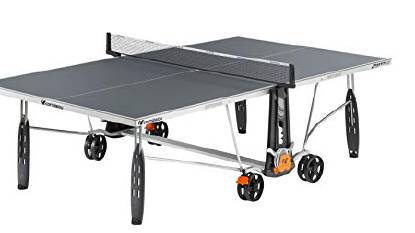 Outdoor ping pong table with slate surface