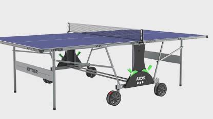 KETTLER Outdoor Table Tennis Bundle with Rackets and Balls.