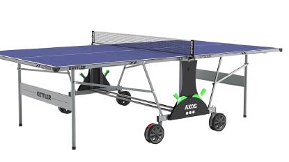 Kettler Outdoor -Tischtennispaket mit Schlägen und Bällen