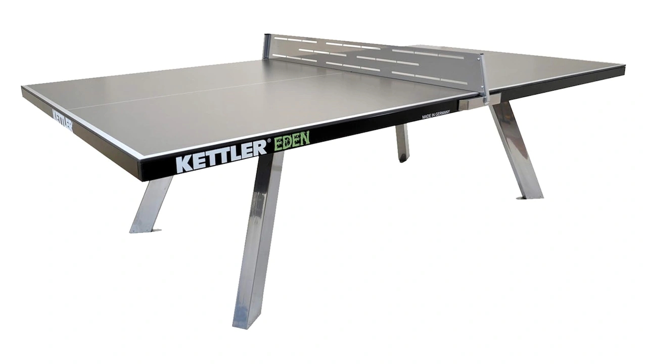 KETTLER Eden Weatherproof Outdoor Table Tennis Table with Galvanized Steel Legs
