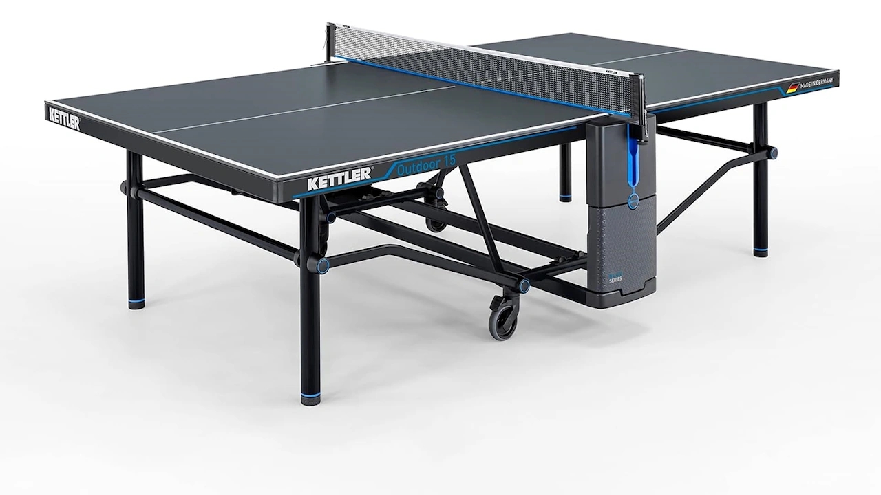 KETTLER Outdoor 15 Table Tennis Table Ready to Play Bundle