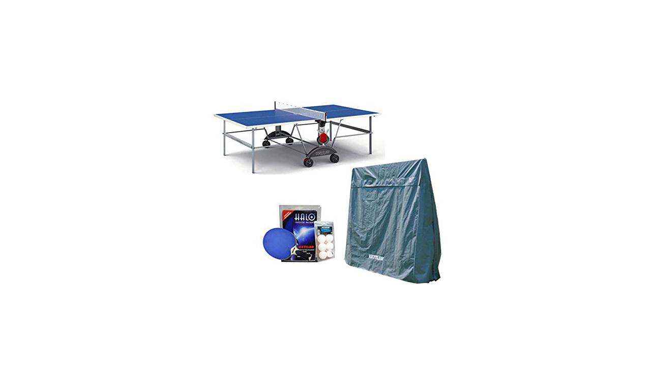 Kettler Top Star XL Table Tennis Table with Outdoor Bundle
