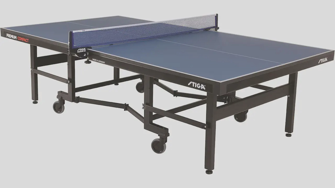 STIGA Premium Compact Tennis Table - ITTF Approved, Foldable and Fully Assembled