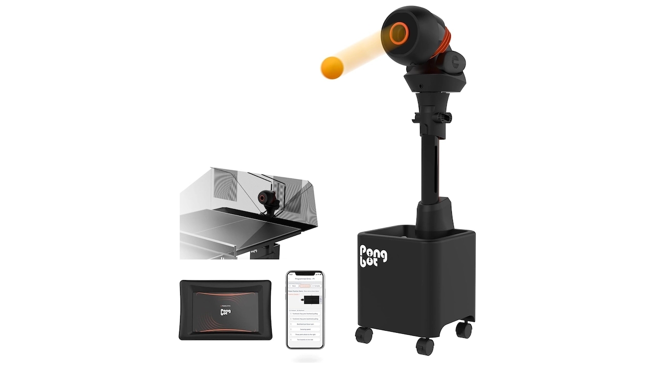Table tennis robot with advanced features and remote control