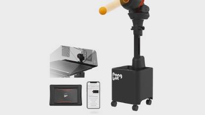 Table tennis robot with advanced features and remote control
