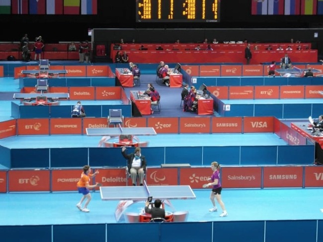 Olympische Tischtennis vorläufige Runden Tische