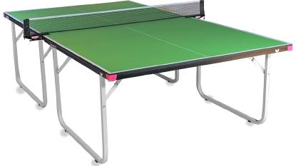 Faltbare Regulierungsgröße grüner Ping -Pong -Tisch mit Rädern und abnehmbarem Netz.
