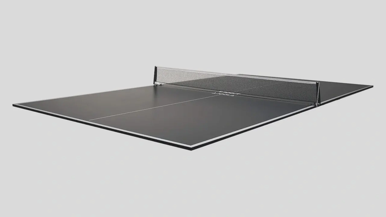 JOOLA Conversion Table Tennis Table Top Backing in use on a flat surface