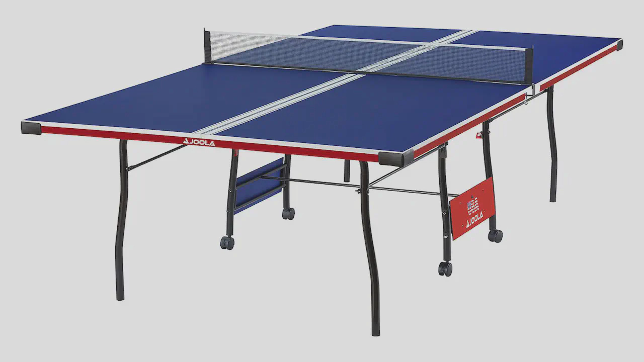 JOOLA Liberty Americana Ping Pong Table with 15mm thickness and Quick Clamp Net Set