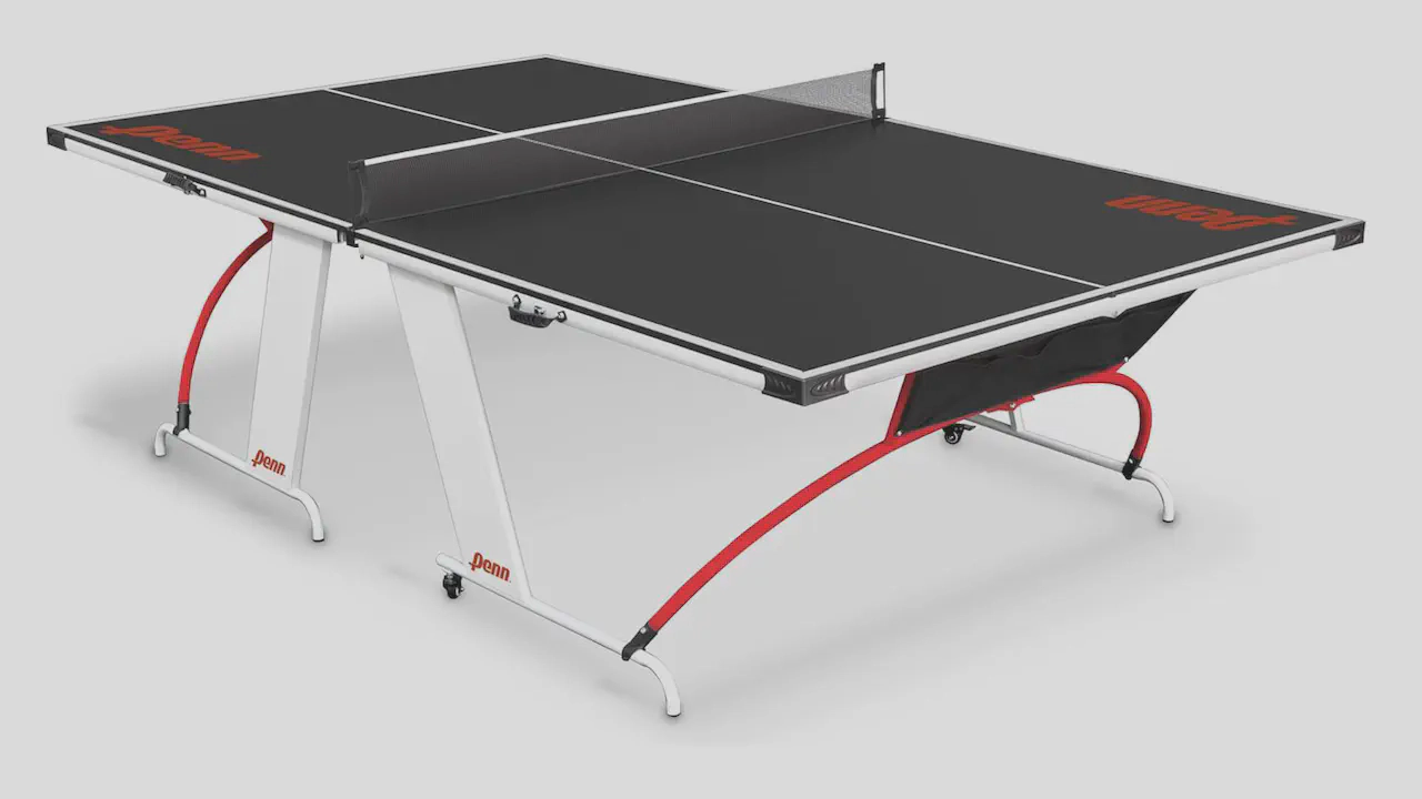 Penn Easy Setup Table Tennis Table with 2 paddles and 2 balls, 100% Preassembled, sets up in under 5 minutes